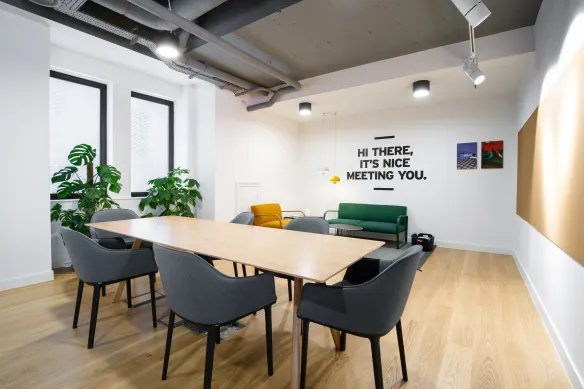 Meeting room at the Ekovian office